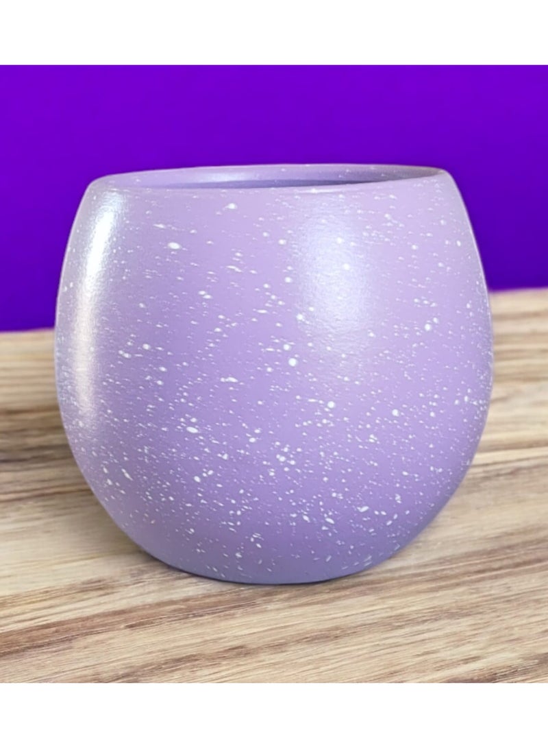 color zone pottery Pottery Planter Pot - 10cm for Office Decor, Kitchen Accessories, Home Decor, Fired Clay - Image 1