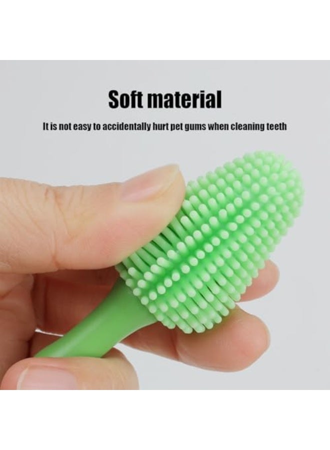 Pet Toothbrush - 360 Dog Tooth Brushing Kit – Kitten Dog Massage Brush | Soft Silicone Care Tool, Suction Cup Holder, Non‑Slip Handle, Small Medium Large Pets Cleaner - Image 5