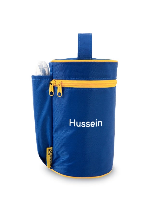 Hydrobrew Personalized Trio Deck Lunch Box w/ Lunch Bag and Cutlery - Majestic Blue - Image 1