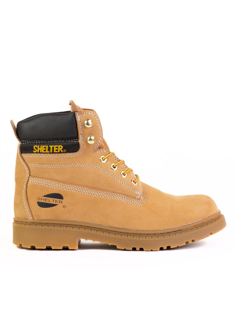 شيلتر أحذية أمان صناعية للرجال خفيفة الوزن بمقدمة حديدية مريحة ومضادة للثقب - Image 1