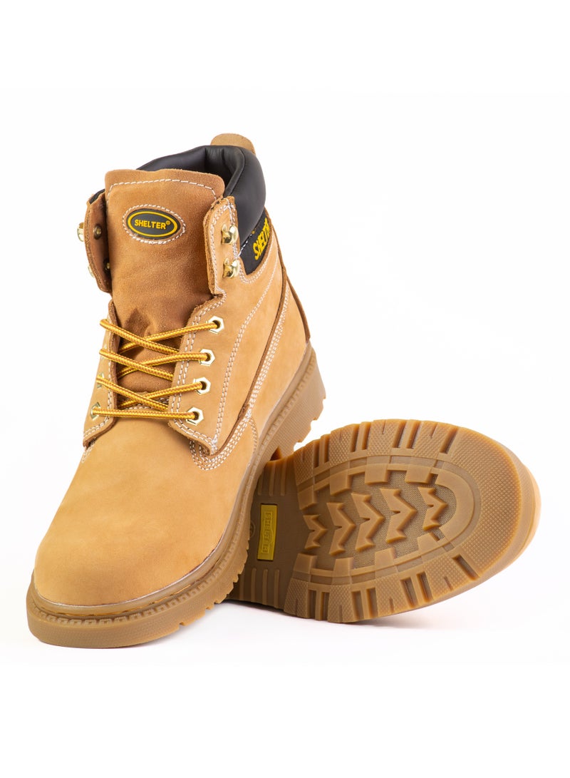 شيلتر أحذية أمان صناعية للرجال خفيفة الوزن بمقدمة حديدية مريحة ومضادة للثقب - Image 4