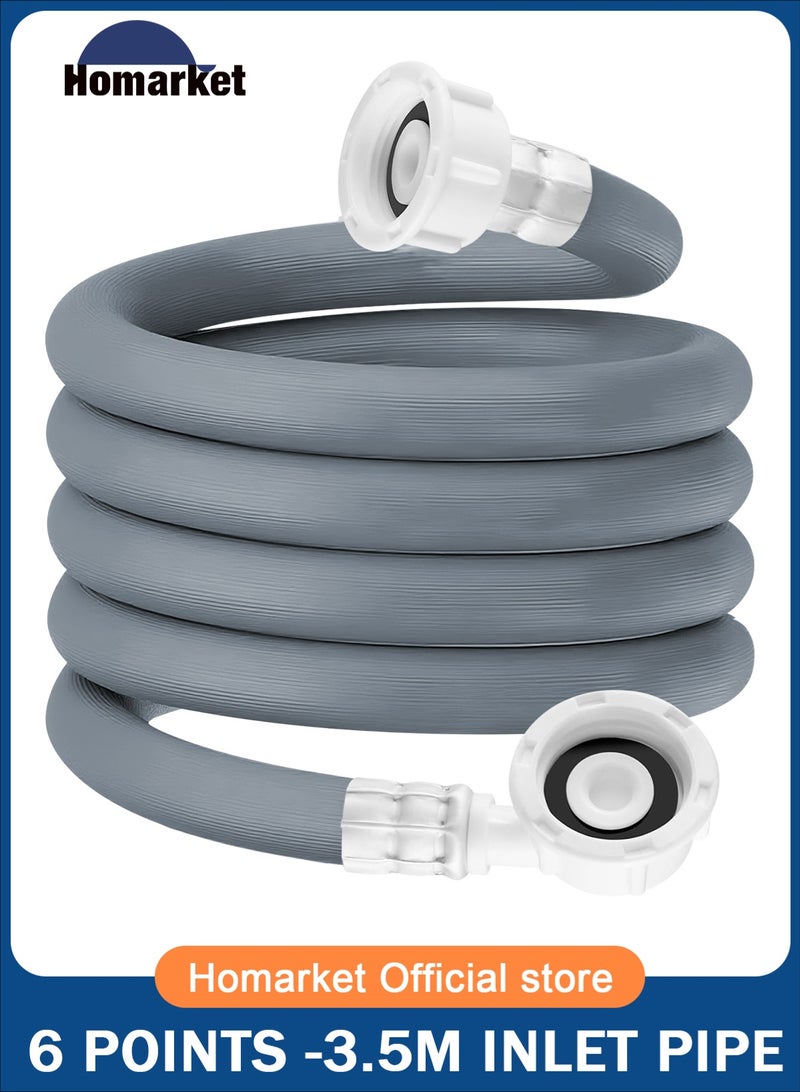 HomarKet Premium Quality Extra Long Universal Washing Machine/Dishwasher Inlet Fill Hose 3.5 Metre,Adapter For Fully Automatic Washing Machine,Reliable Dishwasher Explosion-proof Extension Tube - Image 1