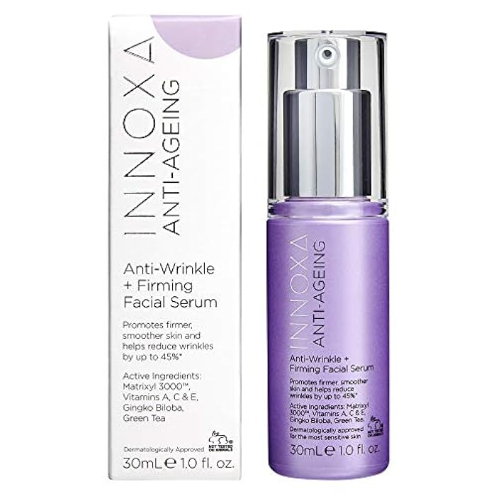 Innoxa Anti-Wrinkle + Firming Facial Serum Anti-Ageing Vitamin-Packed Skin Care Beauty 30ml - Image 1