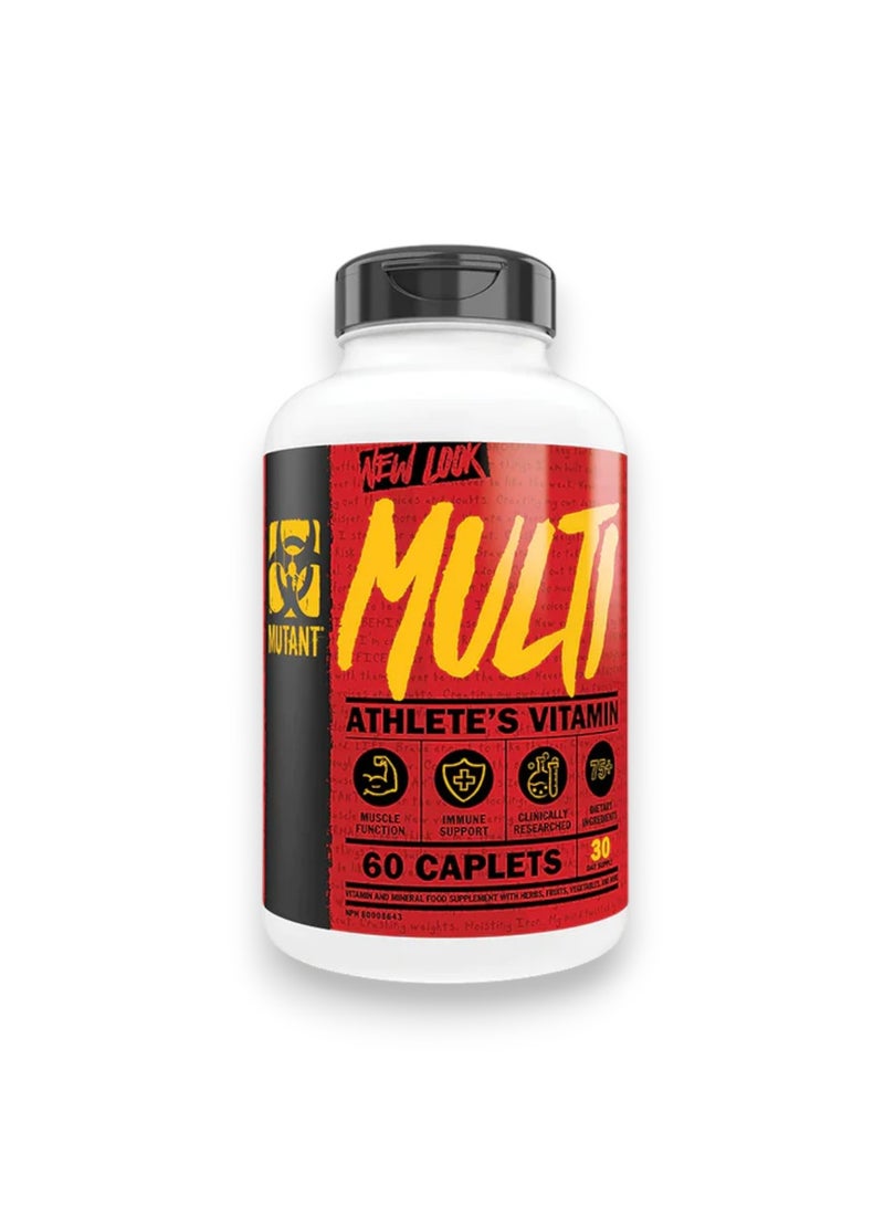 Mutant Multi, Athletes Vitamin, 60 Caplets, 30 Servings