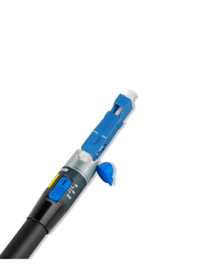 MSDADA 2Pcs Visual Fault Locator Fiber Optic Tester - VFL Fiber Optic Cable Tester Meter with SC to LC Adapter - Fiber Optic Tools Source Tester Kit for LC/FC/SC/ST Connector, Network Cable Test  - Image 3
