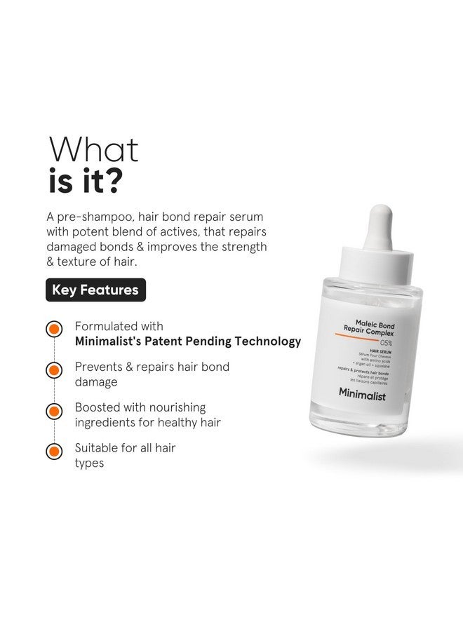 منيماليست مجموعة هدايا للعناية بالشعر من ماليك بوند ريبير | سيروم للشعر، شامبو، قناع ثلاثي - Image 5