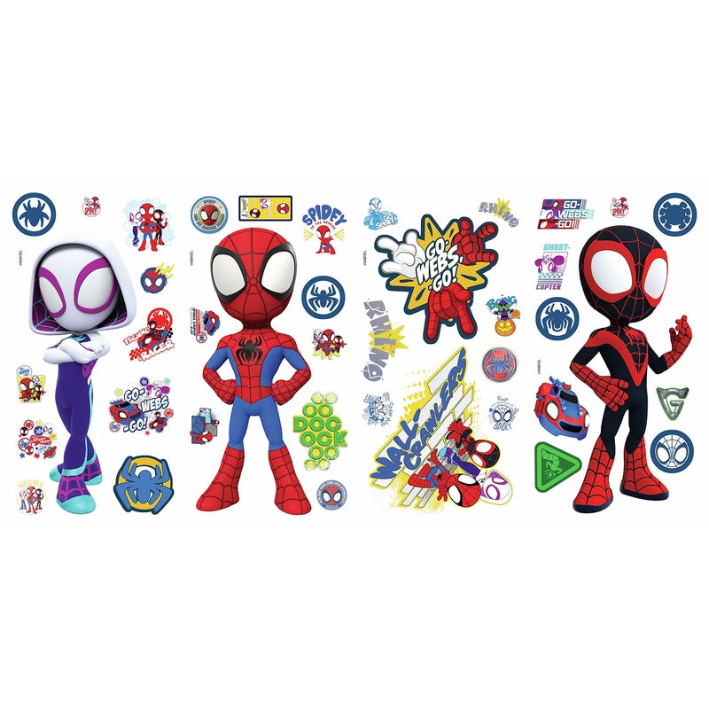 RoomMates RMK4925SCS Spidey and His Amazing Friends Peel and Stick Wall Decals  red  Yellow  Blue  Green  Orange  Purple - Image 3