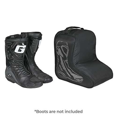 ViaTerra Boot Bag/Shoe Travel Bag for Motorcycle Riding Boots | Compatible for Ankle Length Motorcycle Riding Shoes (Small) - Image 2