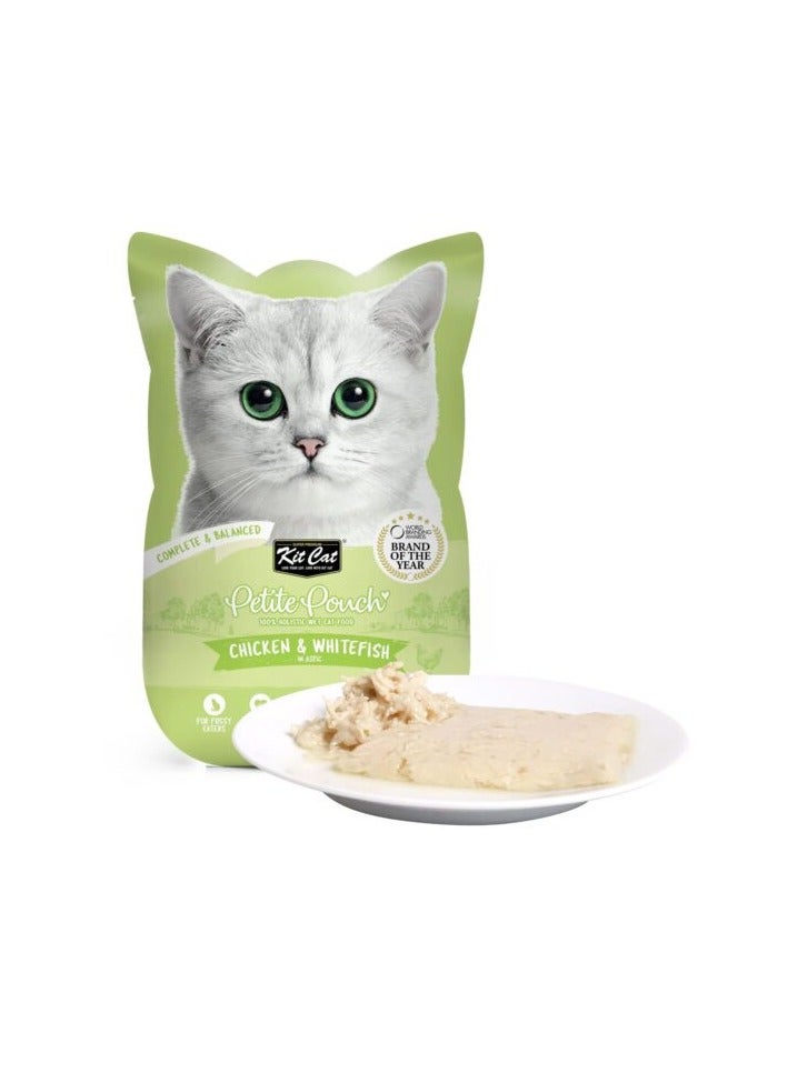 كيت كات عبوة من 24 كيسًا صغيرًا من الدجاج والسمك الأبيض 24 × 70 جم - Image 5