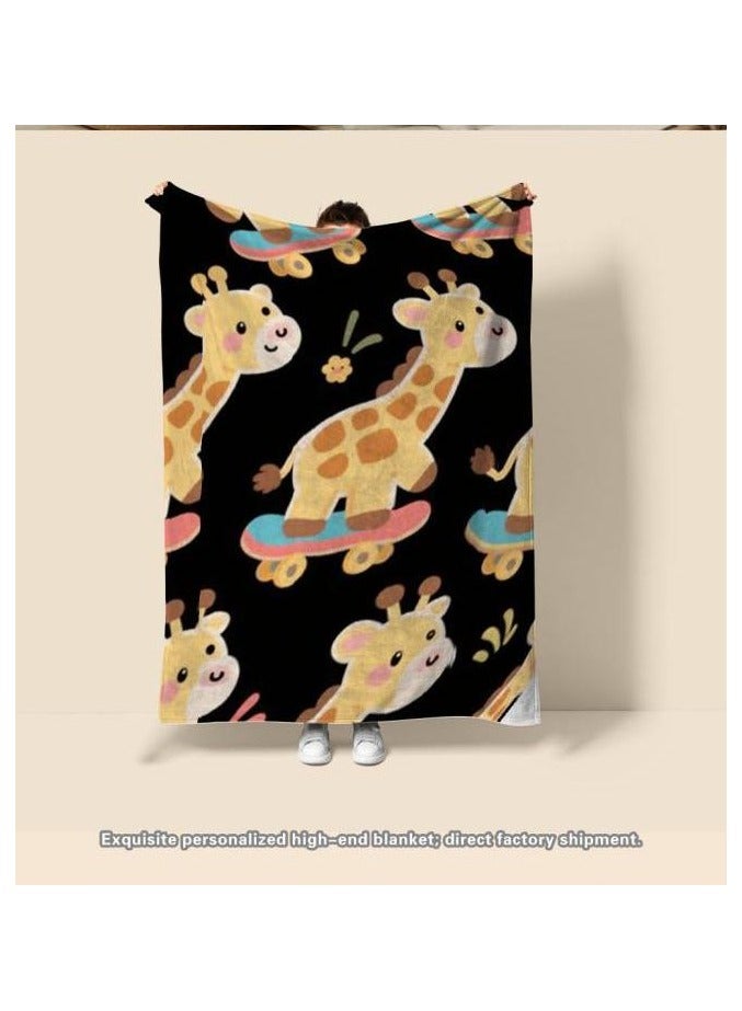 general Children's or student cartoon flannel thin blanket (warm and comfortable, suitable for sleep, games) 100cm*150cm - 955 - Image 3