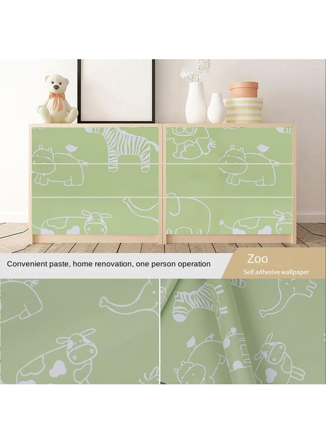 الأزرق جي دبليو نجمة غرفة نوم الكرتون غرفة النوم عنبر ملصقات حائط منقوشة خلفية pvc خزانة ملابس مكتبية ملصقات ذاتية - Image 1