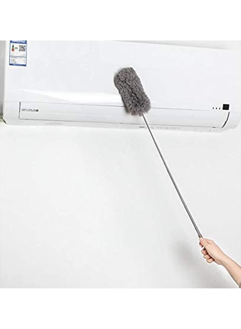 2Pcs Creative Stretch Extend Microfiber Dust Shan Adjustable Feather Duster Household Dusting Brush, Extra Long 80CM Feather Duster for Cleaning High Ceiling Fan, Interior Roof, Cobweb, Gap Dust  - Image 4