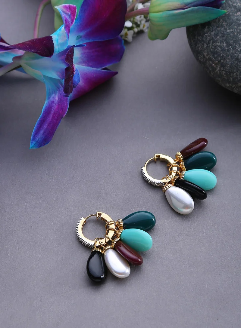SOHI Sea Contemporary Artificial Stud Earring Jewellery
