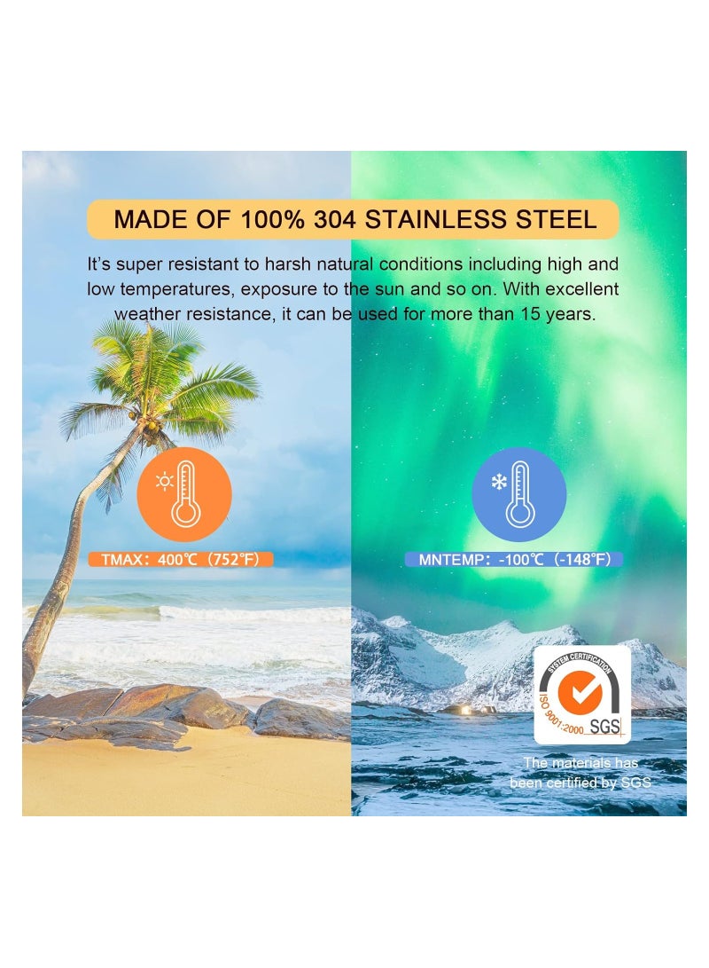 SOLARAE Bird Spikes with Stainless Steel Base, Durable Bird Repellent Spikes Arrow Pigeon Spikes Fence Kit, for Deterring Small Bird, Crows and Woodpeckers, Disassembled Spikes, Covers 41 inches (104cm) - Image 5