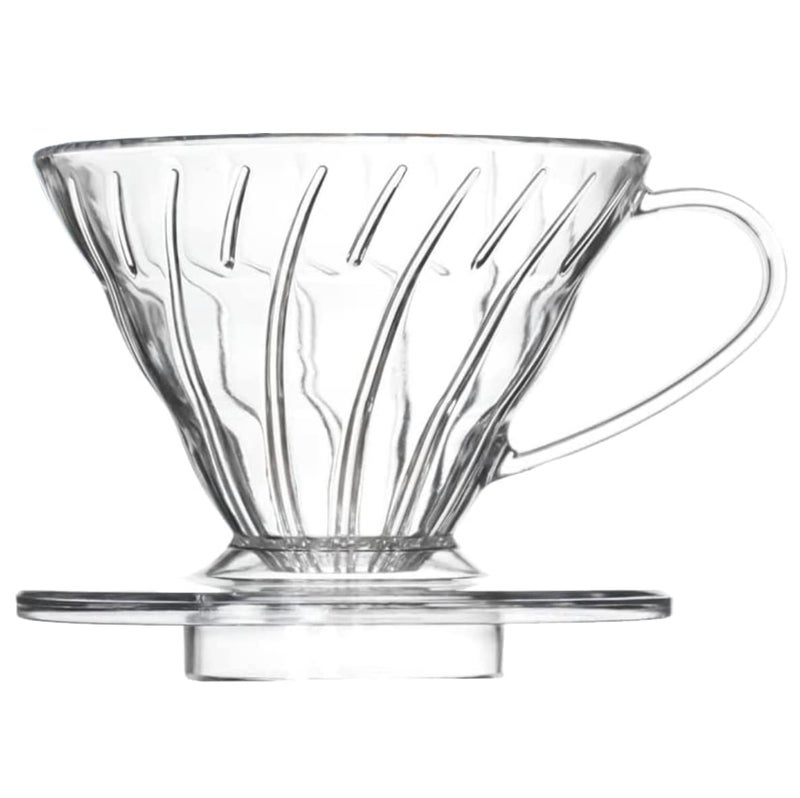 DailyRest DailyRest V 02 60 Cone Plastic Coffee Dripper 14 Cups Pour Over Coffee Maker Reusable Coffee Filter Cup Slow Brewing Accessories for Home Cafe Restaurants