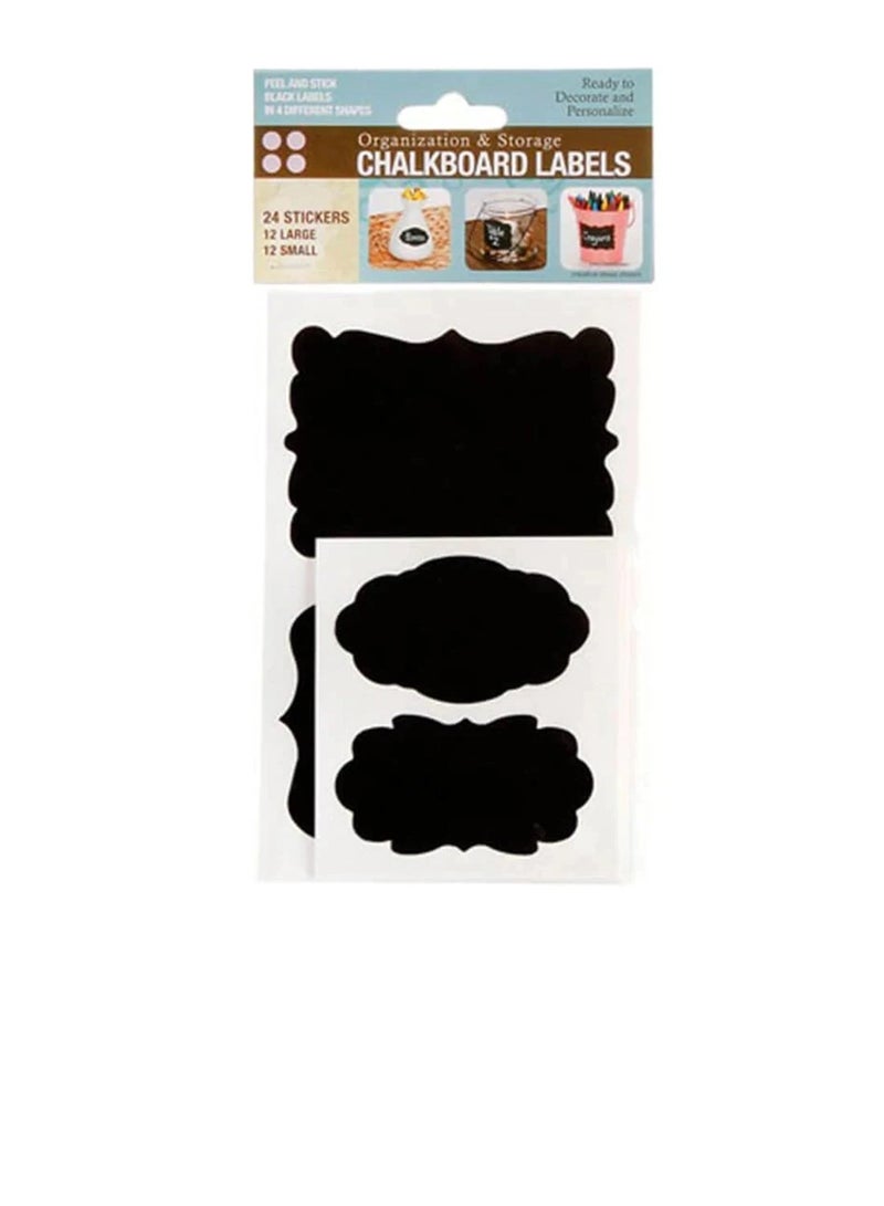 Peel and Stick Chalkboard Labels Assorted Shapes - Image 2