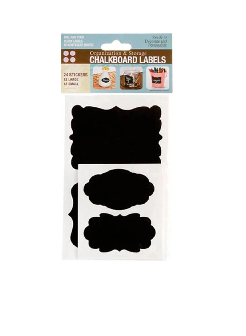 Peel and Stick Chalkboard Labels Assorted Shapes - Image 1