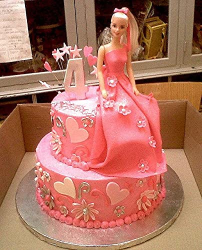 Kosh Cute Plastic Doll Topper for Cake, Cake Topper for Decorating Doll Cakes, Princess Cakes or Barbie Themed Cakes.Multi Design (Pack of 1) - Image 2