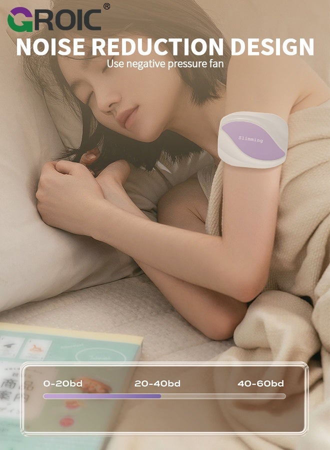 GROIC Slimming Belt, Abdominal Massager Portable Weight Loss Machine,Heating Pad for Period Cramps, Electric Waist Belt Device,Electric Fast Heating Belly Wrap Belt,Waist Vibration Massager - Image 5