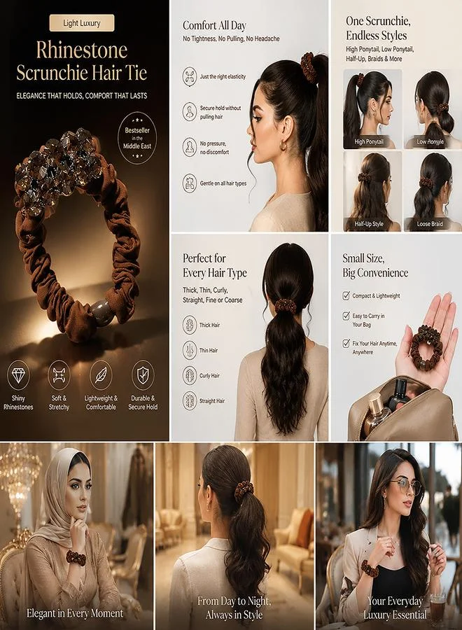 تايك تو Embellished Scrunchies