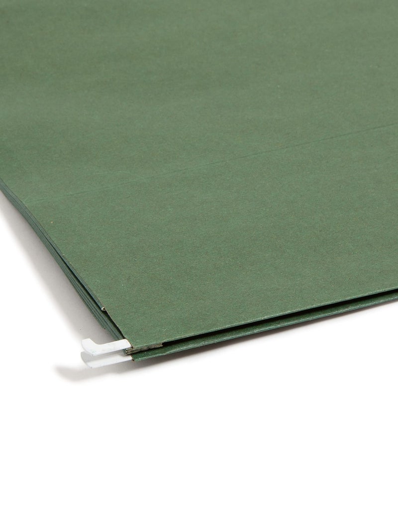 Smead 100% Recycled Hanging Pocket with Full-Height Gusset, 3-1/2" Expansion, Letter Size, Standard Green, 10 per Box (64226) - Image 4