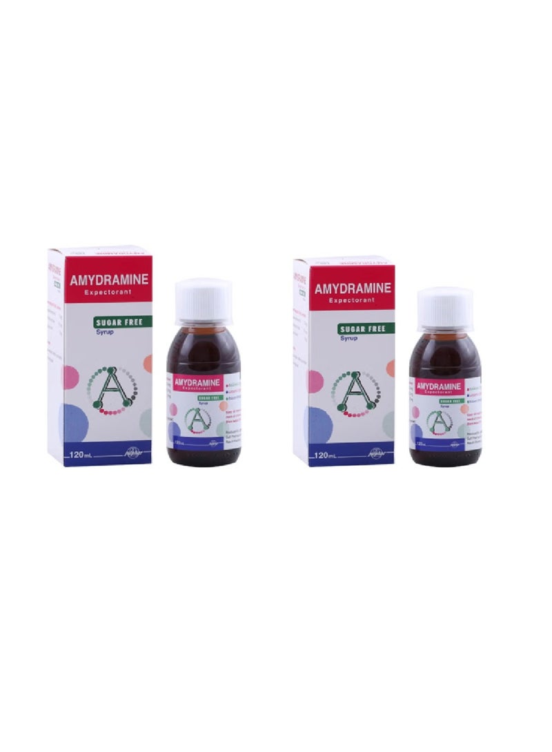AMYDRAMINE Sugar Free Syrup 120ml Twin Pack (2 x 120ml)