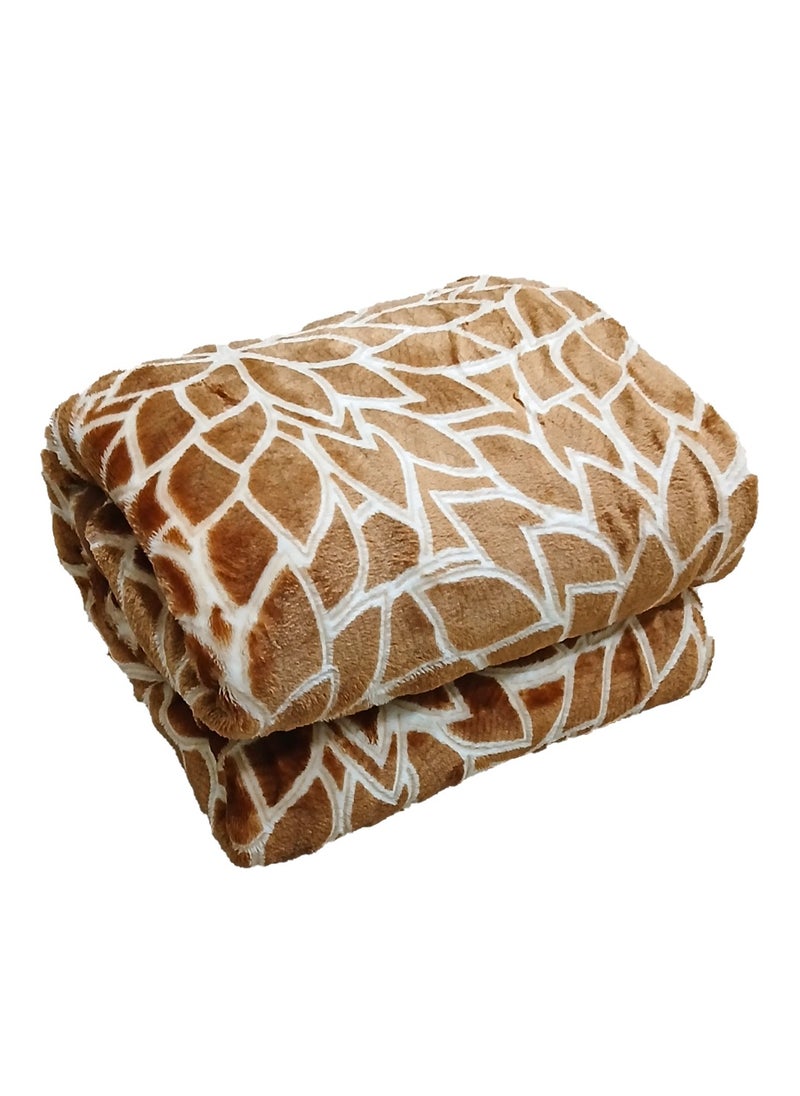 T G H Flannel Blanket Micro Fiber Throw Blanket, for All Season Fluffy Blanket Warm and Light Weight for Bed Throws & Sofa,Comfortable and Soft Flannel Fleece Blanket  - Image 1