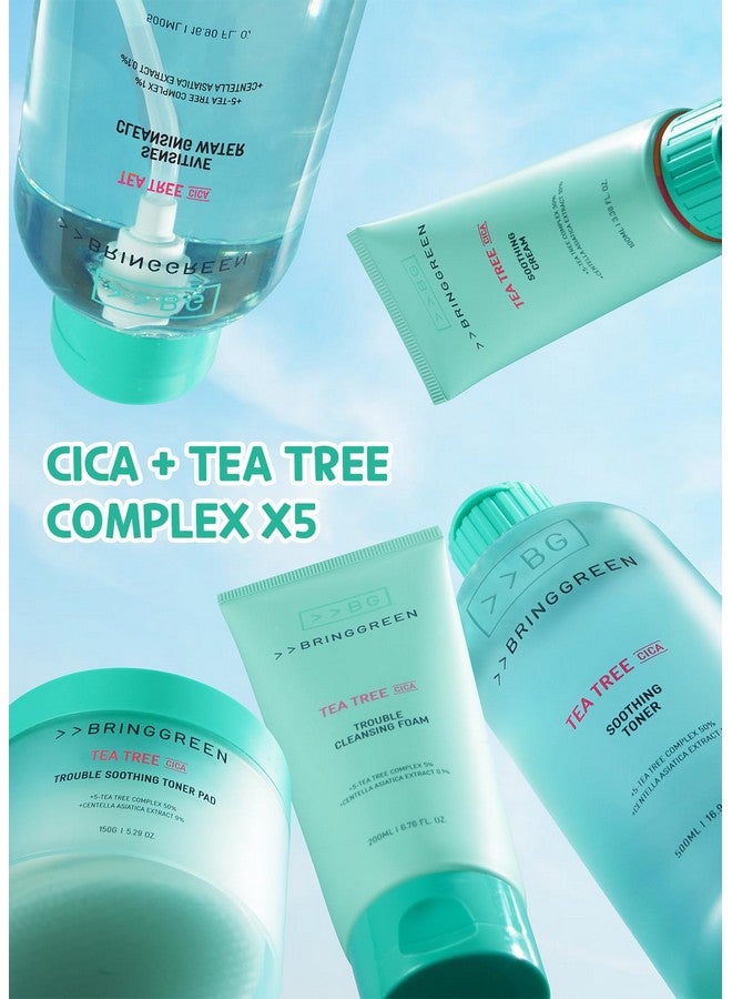 برينج جرين منظف رغوي خفيف لتنظيف البشرة من شجرة الشاي سيكا، يزيل الرؤوس السوداء والرؤوس البيضاء وبقايا الوجه للبشرة الحساسة المتهيجة (10.1 أونصة سائلة. 300 مل) - Image 2