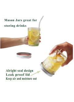 Y&D Jars with Lids and Bands, Regular Mouth Jars, Ideal for Jams, Jellies, Conserves, Preserves, Pizza Sauce(Diamond 16OZ 12PCS)  - Image 4