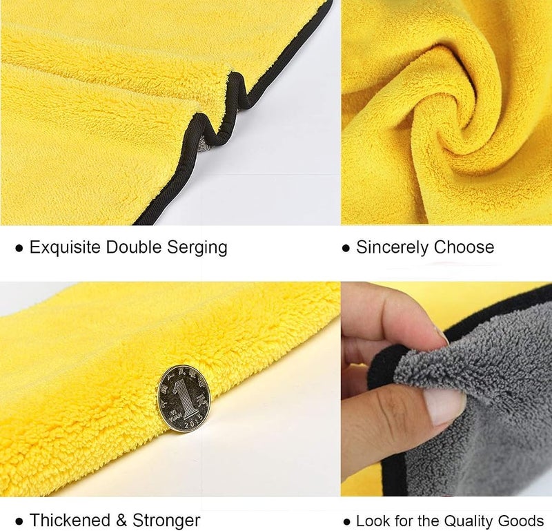ShowTop Car Drying Towel,ShowTop Free Microfiber Cleaning Cloth,Premium Professional Soft Microfiber Towel,Super Absorbent Detailing Towel for Car/Windows/Screen/Kitchen,40x30cm 3Pack - Image 2