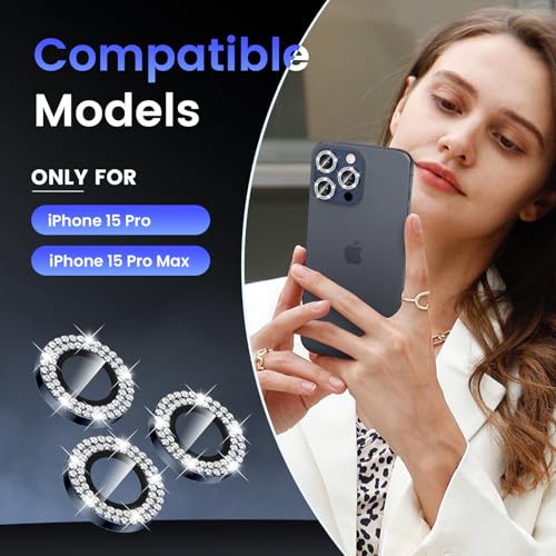 Tensea Camera Lens Protector Compatible for iPhone 17 Pro Max/17 Pro/15 Pro Max/15 Pro/16 Pro Max/16 Pro/14 Pro Max/14 Pro, Metal Tempered Glass Cover Camera Screen Protector Accessories,Case Friendly - Image 2