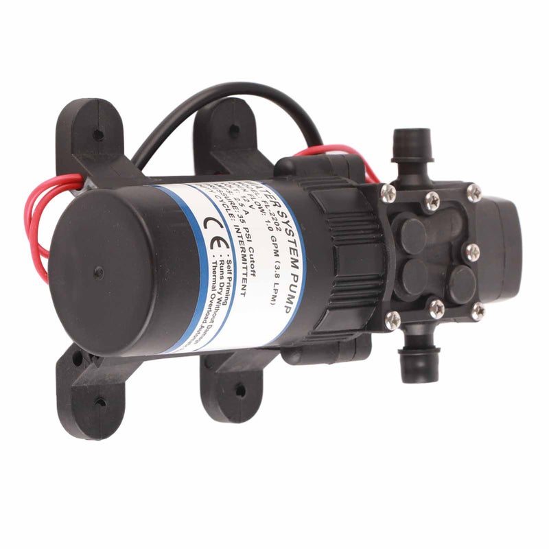 Miniature DC Booster Pump: DC12V 1.0GPM 35PSI Auto Pressure Switch - Permanent Magnet Red Copper Motor ABS Housing for RVs Water Heater Showers Agricultural Spraying - Image 4