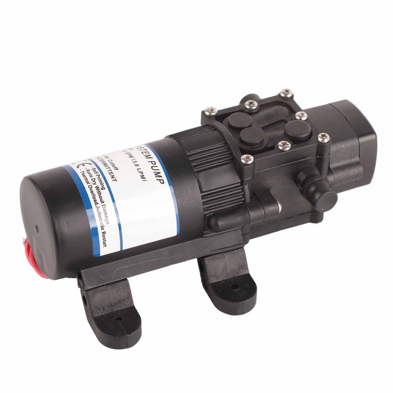 Miniature DC Booster Pump: DC12V 1.0GPM 35PSI Auto Pressure Switch - Permanent Magnet Red Copper Motor ABS Housing for RVs Water Heater Showers Agricultural Spraying - Image 5
