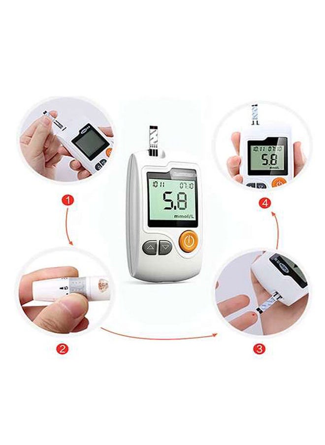 SINOCARE - Blood Glucose Monitor Kit,50 Strips, 50 Lancets, and 1 Large Screen Meter for High Accuracy, Code-Free Blood Sugar Testing - Image 1