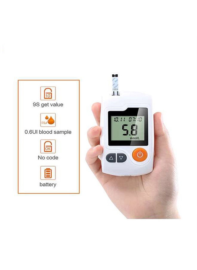 SINOCARE - Blood Glucose Monitor Kit,50 Strips, 50 Lancets, and 1 Large Screen Meter for High Accuracy, Code-Free Blood Sugar Testing - Image 1
