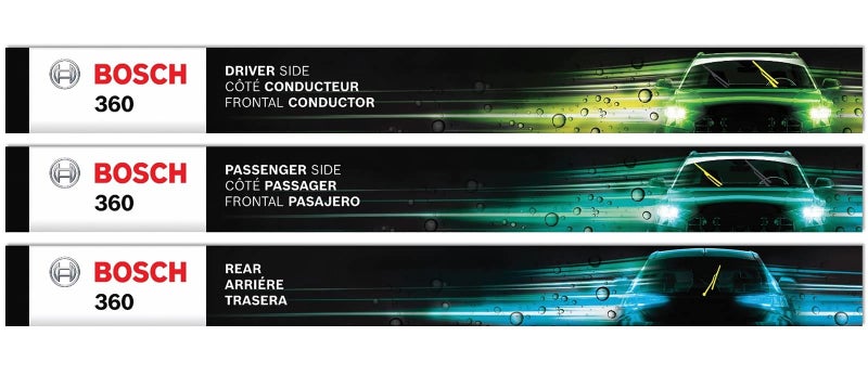BOSCH B36002 360 Complete Vehicle Wiper Blade Replacement Includes Front Beam Blades Pair Rear Wiper Blade 1 222212 - Image 2