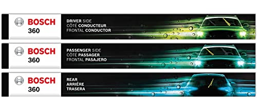 BOSCH B36002 360 Complete Vehicle Wiper Blade Replacement Includes Front Beam Blades Pair Rear Wiper Blade 1 222212 - Image 1