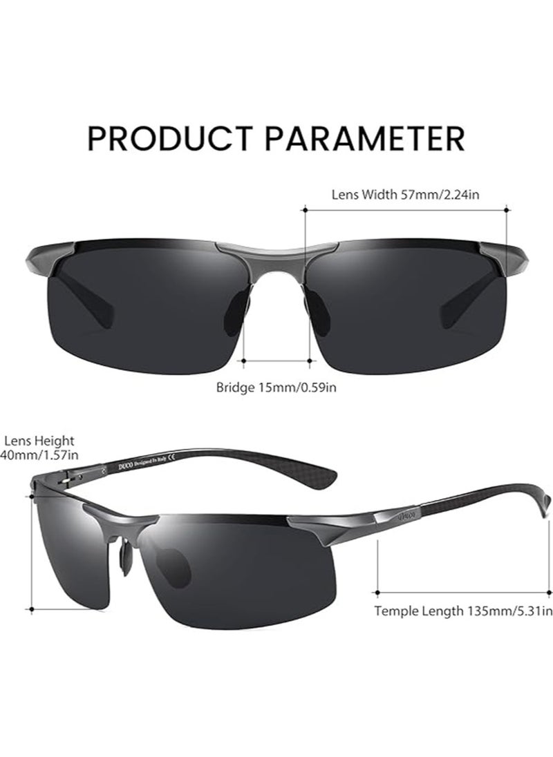 Men's Sunglasses Wayfarer Frame,Sunglasses UV Protection,Retro Aviator Sunglasses for Men,Trendy Mens Shades Sun Glasses