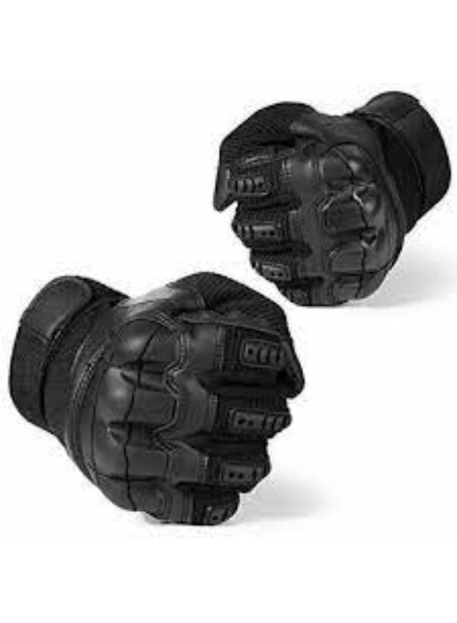 Imported full-finger grip gloves with strong knuckle protection. Breathable, anti-slip design for better control while riding. Suitable for motorcycles and scooters. - Image 2