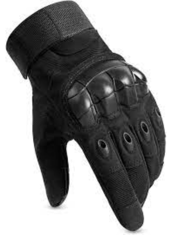 Imported full-finger grip gloves with strong knuckle protection. Breathable, anti-slip design for better control while riding. Suitable for motorcycles and scooters. - Image 3