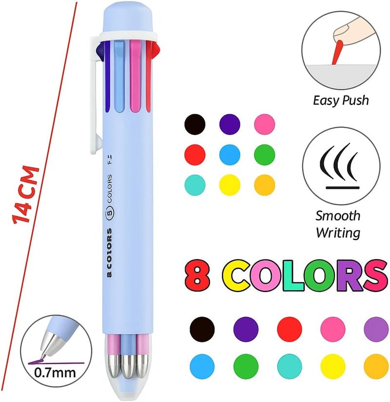 Fitto 0.7mm 4 in 1 Ballpoint Pen, 14cm - Multi-Color Writing Instrument - Image 1