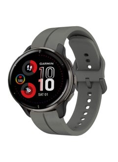 Generic Replacement Strap For Garmin Venu 2 Plus 20mm Loop Silicone Watch Band Dark Grey 