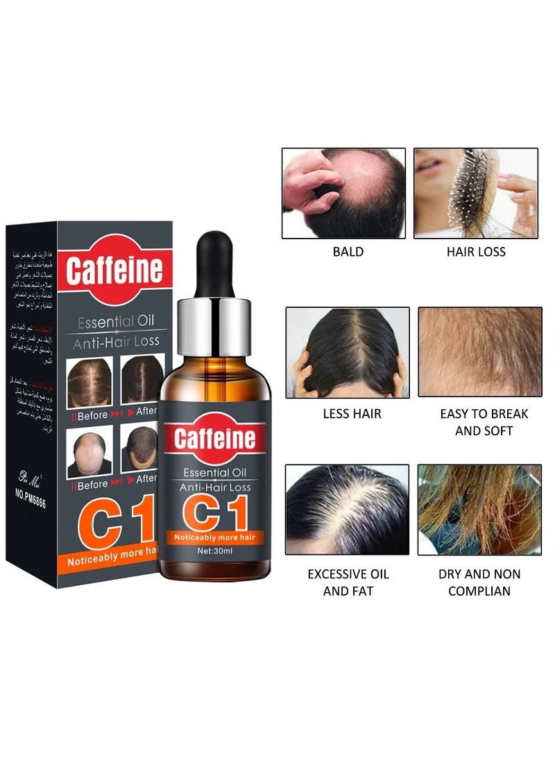 Caffeine - C1 Anti Hair Loss Essential Oil For Men & Women 30 ML - Image 1