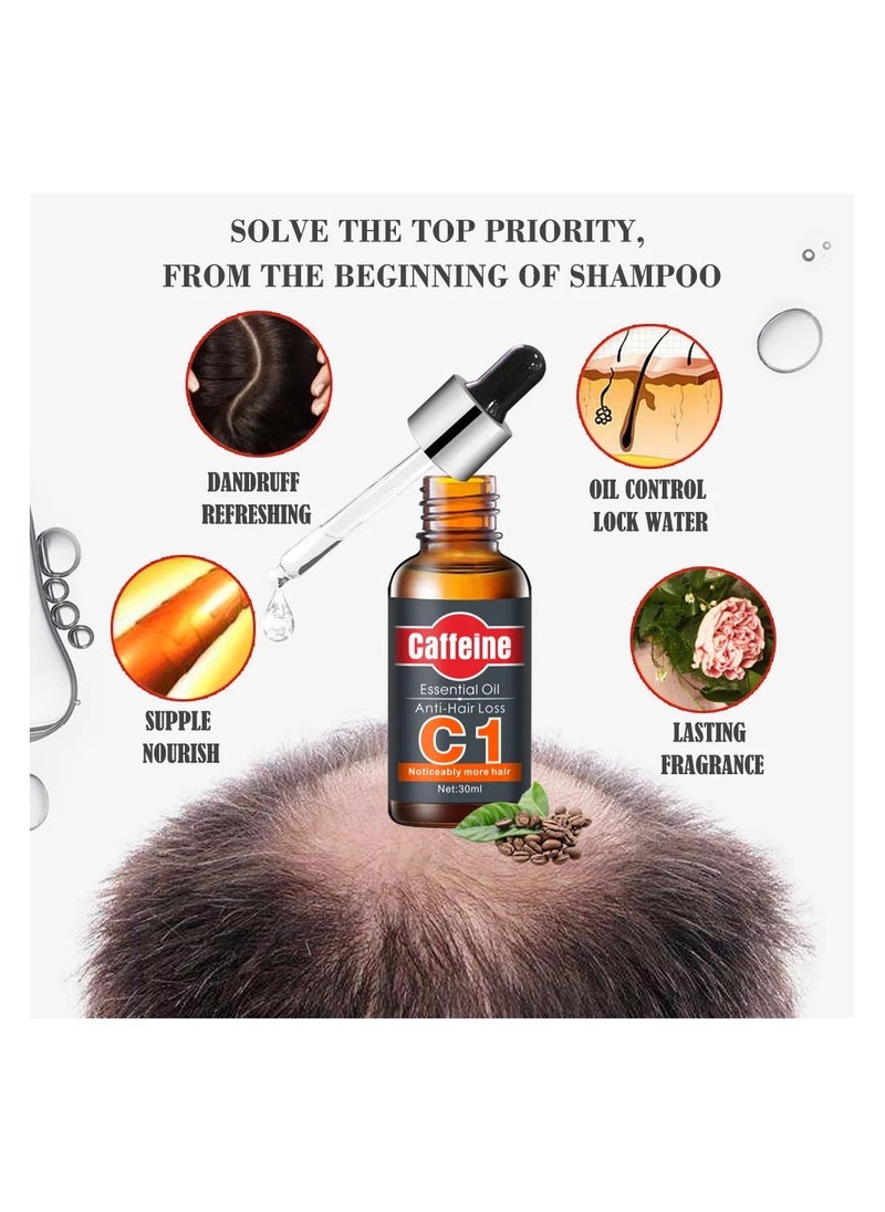 Caffeine - C1 Anti Hair Loss Essential Oil For Men & Women 30 ML - Image 1