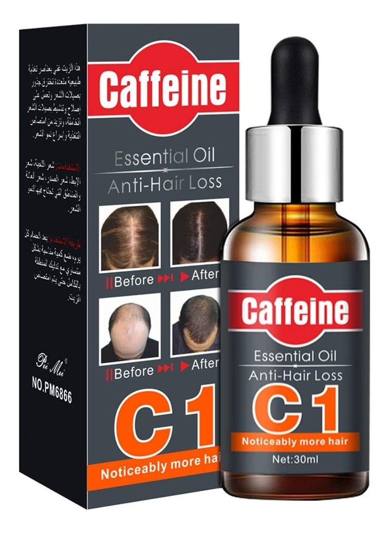 Caffeine C1 Anti Hair Loss Essential Oil For Men & Women 30 ML  - Image 1