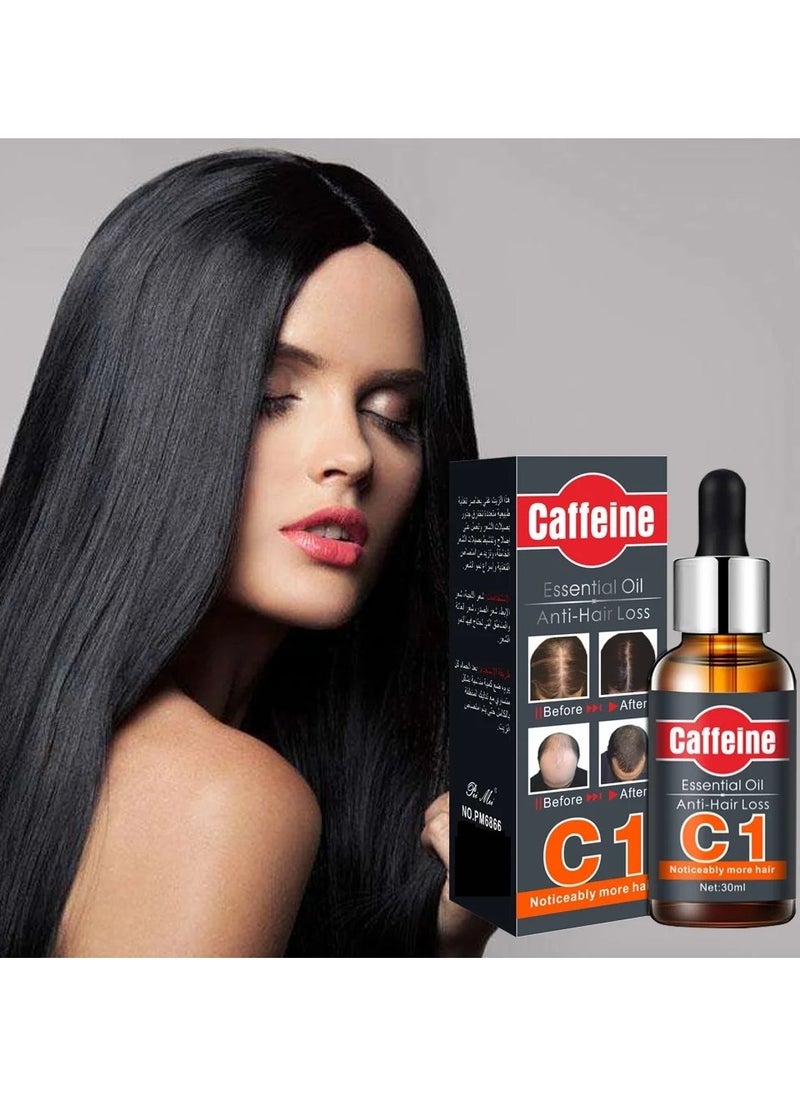 Caffeine C1 Anti Hair Loss Essential Oil For Men & Women 30 ML  - Image 4