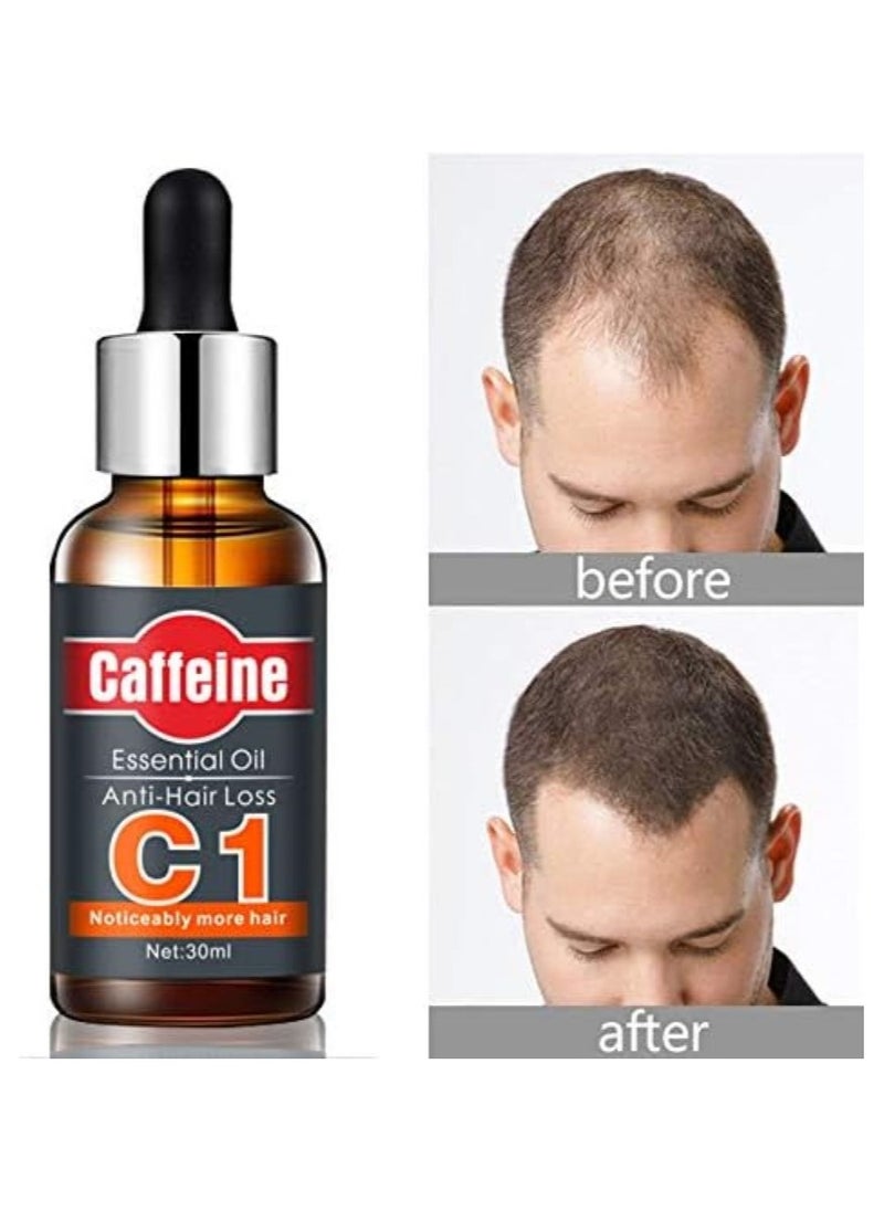 Caffeine C1 Anti Hair Loss Essential Oil For Men & Women 30 ML  - Image 2