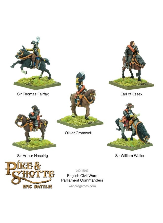Warlord Games Pike & Shotte Epic Battles - English Civil Wars Parliament Commanders Military Table Top Wargaming Plastic Model Kit 212413002 - Image 3