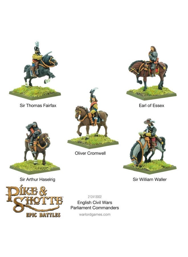 Warlord Games Pike & Shotte Epic Battles - English Civil Wars Parliament Commanders Military Table Top Wargaming Plastic Model Kit 212413002 - Image 2