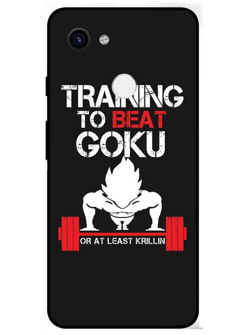 Protective Case Cover For Google Pixel 3A Smart Series Printed Protective Case Cover for Google Pixel 3A Traning To Beat Goku Or Al Least Karillin